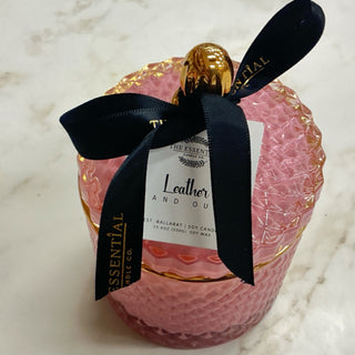 LEATHER AND OUD- GEO JAR(PINK)