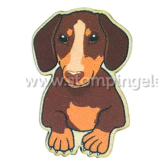 Brown Dachie Pup Earrings