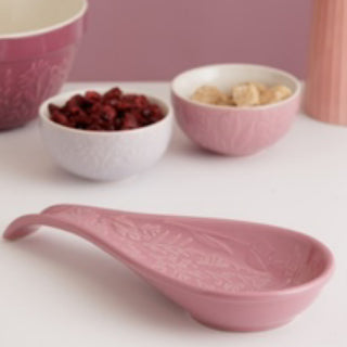 IN THE MEADOW PINK SPOON REST, 27 X 12 X 3.8CM