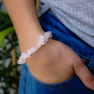 ROSE QUARTZ CRYSTAL BRACELET