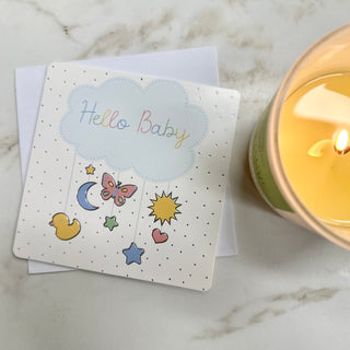 HELLO BABY CLOUD CARD