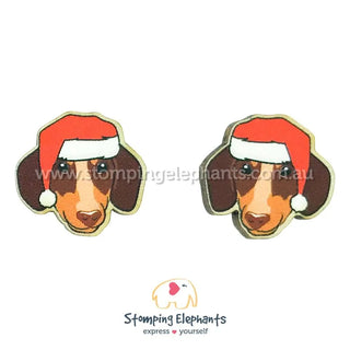 DACHIE BROWN XMAS EARRINGS