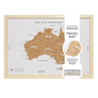 TRAVEL BOARD AUSTRALIA SMALL MAP