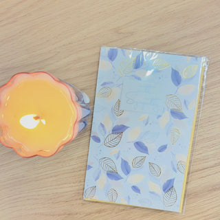 WITH SYMPATHY, LEAFS CARD