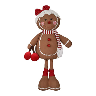 89CM ADJUSTABLE MRS. GINGERBREAD W/ CHERRY