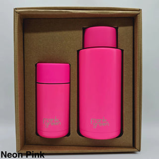FRANK GREEN ESSENTIALS GIFT SET LARGE 12OZ CUP & 34OZ STRAW BOTTLE
