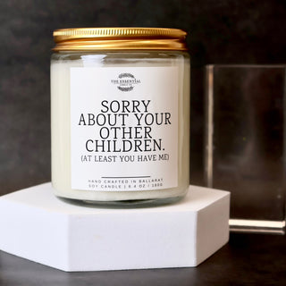 CLEAR (VANILLA BEAN AND SANDALWOOD SCENT) SORRY ABOUT YOUR OTHER CHILDREN, ATLEAST YOU HAVE ME