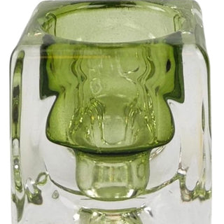 TOMMY GLASS CANDLE HOLDER SAGE