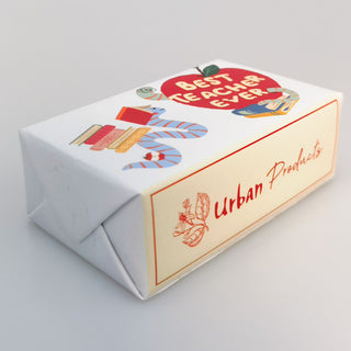 BOOKWORM BEST TEACHER SOAP WHITE & RED