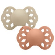 BIBS- INFINITY- PEACH/VANILLA - SIZE 2