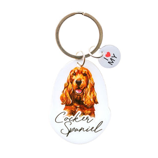 COCKER SPANIEL PET KEYRING