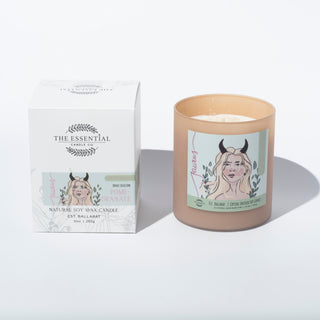 TAURUS ZODIAC CANDLE (POMEGRANATE)