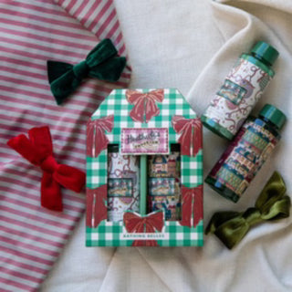 Heathcote & Ivory Body Wash and Bath Salts X2 100g, Moisturiser, Lavender and Eucalyptus Scent, Travel Size, Vegan and Cruelty Free, Beauty Gift for Her, Christmas Stocking Filler
