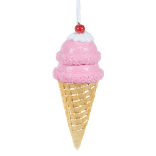 STRAWBERRY SOFT SERVE HANGING ORNAMENT