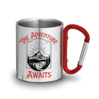 CARABINER MUG - THE ADVENTURE AWAITS