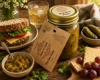 SPICY GREEN PICKLE 330G - HOUSE OF SCONE