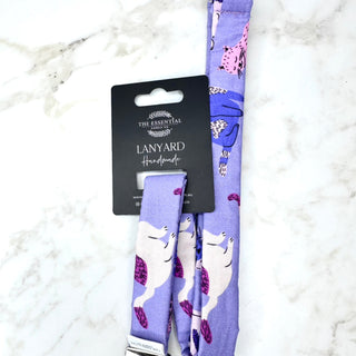 PURPLE CAT LANYARD