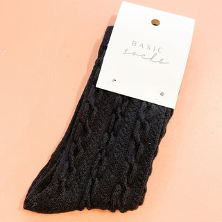 CREW SOCKS - BLACK