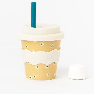4OZ YELLOW DAISY CHINO CUP