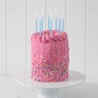 OMBRE CAKE CANDLES BLUE (PACK OF 12)