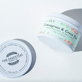 LEMONGRASS AND GREEN TEA - (TIN CANDLE)