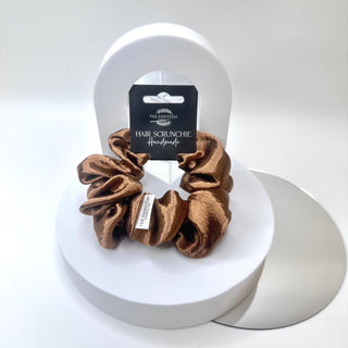 BRONZE SATIN SCRUNCHIE