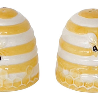 BEE HIVE SALT & PEPPER SHAKER YELLOW