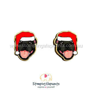 STAFFY BLACKK CHRISTMAS EARRINGS