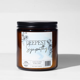 DEEPEST SYMPATHY - KEEPSAKE CANDLE (BLACK ROSE AND OUD)