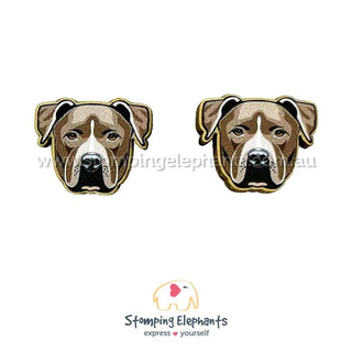 AMERICAN STAFFY BLUE EARRINGS