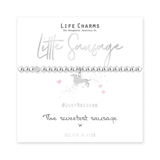 LIFE CHARMS JUST BECAUSE LITTLE SAUSAGE BRACELET