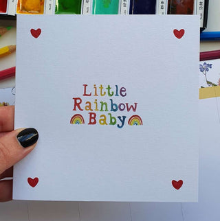 LITTLE RAINBOW BABY - GREETING CARD