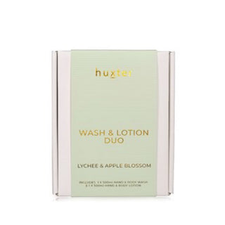 HUXTER WASH & LOTION DUO - LYCHEE & APPLE BLOSSOM