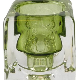 TOMMY GLASS CANDLE HOLDER SAGE
