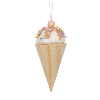HOLLY & IVY WOODEN HANGING ICECREAM