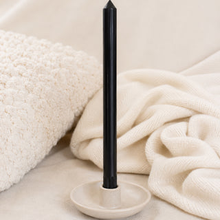 BLACK  - TALL DINNER CANDLE
