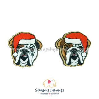ENGLISH BULLDOG BROWN - XMAS