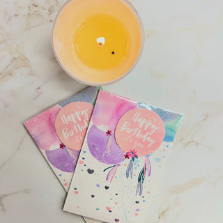 PASTEL BALLOON HAPPY BIRTHDAY TO YOU CARD