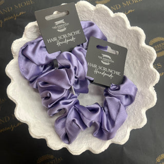 PASTEL PURPLE SATIN SCRUNCHIE