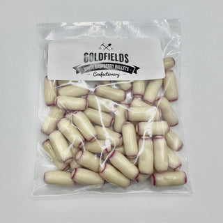 RASPBERRY BULLETS - WHITE CHOCOLATE
