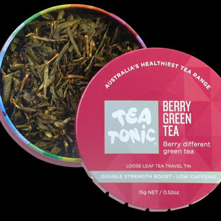 BERRY GREEN TEA - LOOSE LEAF TRAVEL TIN