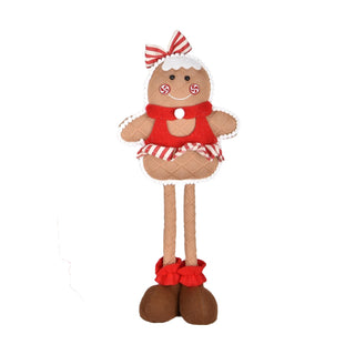 46CM ADJUSTABLE MRS GINGERBREAD W/ CANDY CHEEKS