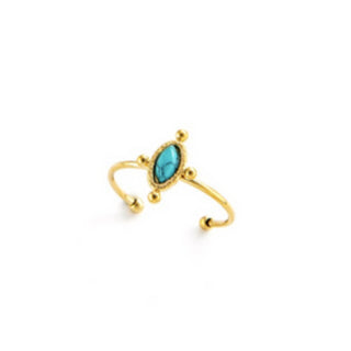 Bree | 14k Gold Plated Adjustable Ring