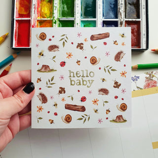 HELLO BABY - GREETING CARD