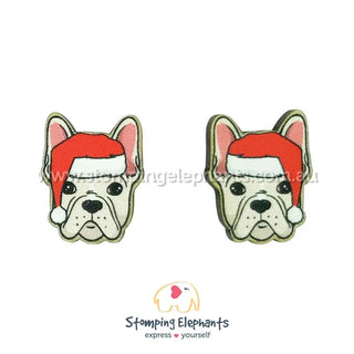 FRENCHIE FAWN XMAS EARRINGS