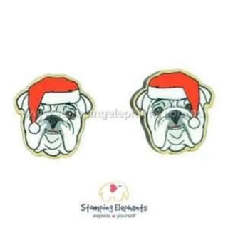 ENGLISH BULLDOG WHITE - XMAS