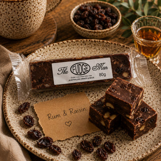 RUM AND RASIN FUDGE - THE FUDGE MAN