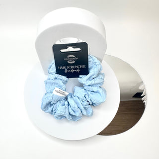 LIGHT BLUE BUBBLE SCRUNCHIE