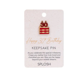 30TH BIRTHDAY KEEPSAKE PIN
