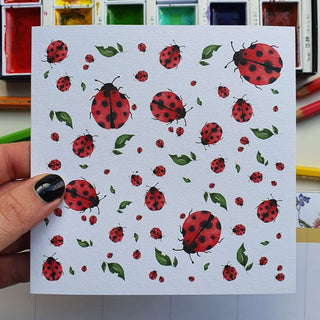 LADY BUGS - GREETING CARD